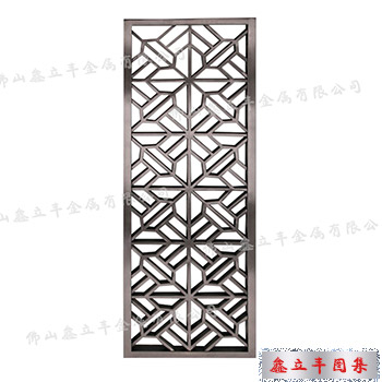 拉丝黑钛不锈钢屏风