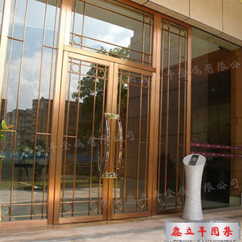 镜面玫瑰金不锈钢门套