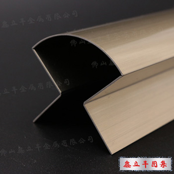 拉丝香槟金不锈钢定制异形装饰门套