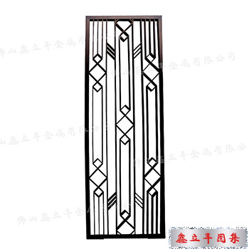 红古铜喷砂发黑焊接不锈钢屏风