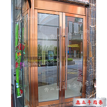 拉丝玫瑰金不锈钢门套