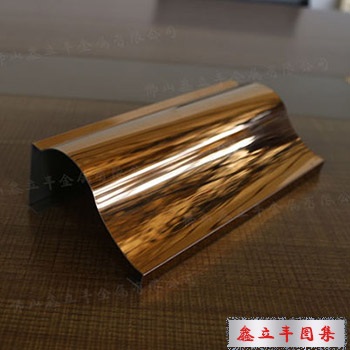 镜面玫瑰金不锈钢加工装饰造型门套