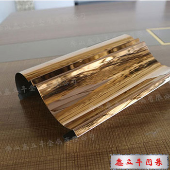 镜面玫瑰金不锈钢定制造型装饰门套