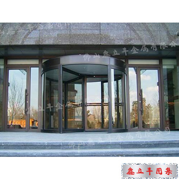 黑钛酒店不锈钢旋转门