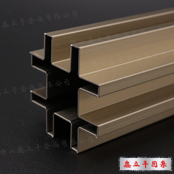 拉丝香槟金不锈钢定制异形装饰门套