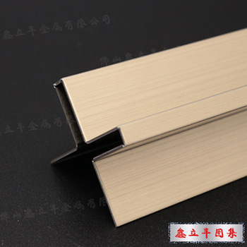 拉丝香槟金不锈钢定制异形装饰门套