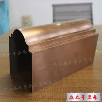 发纹玫瑰金不锈钢造型门套