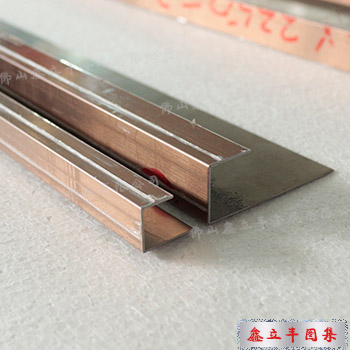 拉丝玫瑰金不锈钢定制异形装饰线条