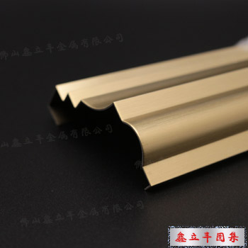 拉丝玫瑰金不锈钢定制异形装饰门套