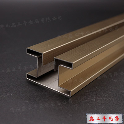 拉丝玫瑰金不锈钢定制异形装饰线条