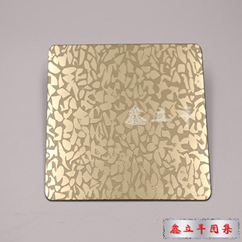 304镜面蚀刻钛金多边花