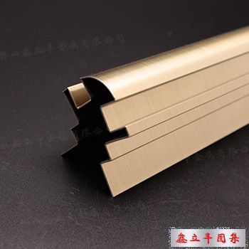 拉丝玫瑰金不锈钢定制异形装饰线条