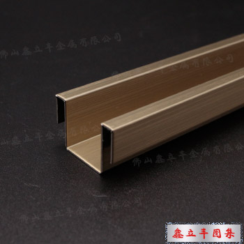 拉丝玫瑰金不锈钢定制异形装饰线条